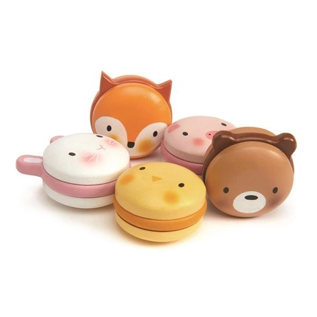 Drewniane ciasteczka - zwierzątka makaroniki, Tender Leaf Toys