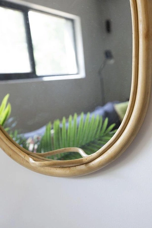 Childhome Lustro rattanowe Oval 35 cm