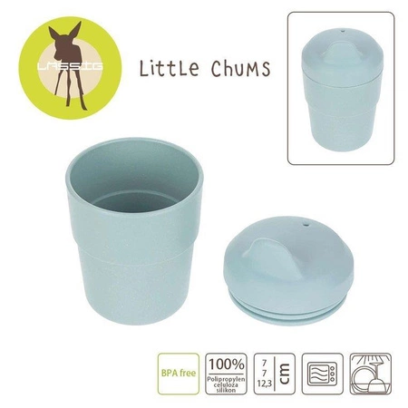 Kubek z silikonową pokrywką z dziubkiem Little Chums Pies