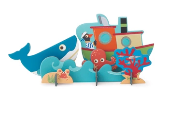 Scratch, Puzzle 2w1 -- 2D i 3D scenografia Ocean