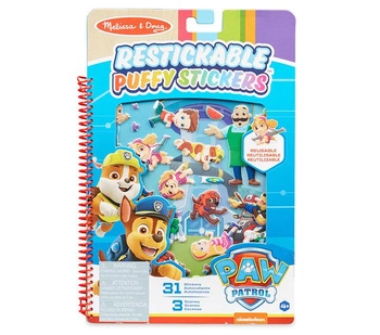 Naklejki wielorazowe Psi Patrol Puffy Sticker - Adventure Bay Melissa and Doug 33256