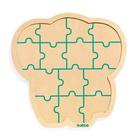 Drewniane puzzle w ramce SŁOŃ DJ01823