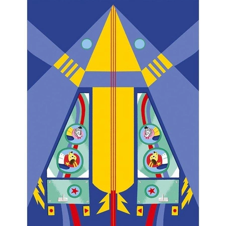 Zestaw kreatywny Papierowe samoloty z wyrzutnią 6+, Janod