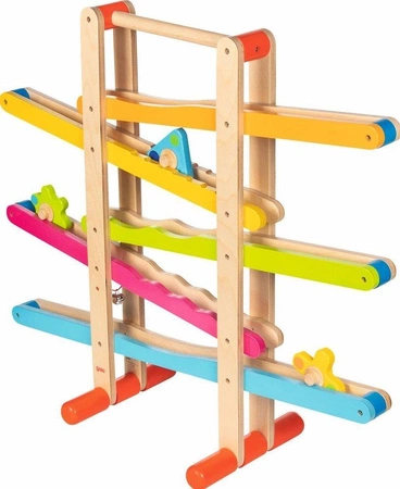 Drewniany kulodrom dla dzieci z figurami 53926-Goki, zabawki rozwojowe