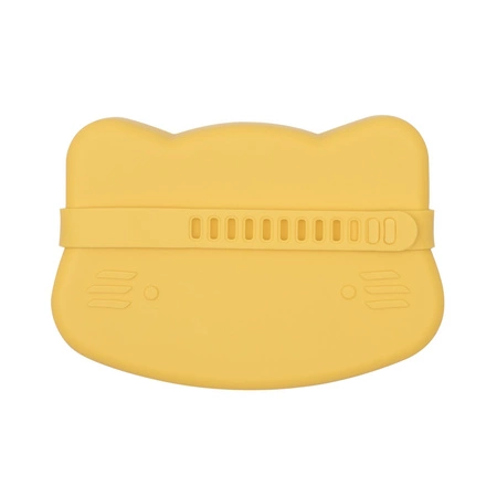 Zamykany silikonowy pojemnik Kotek We Might Be Tiny - Yellow