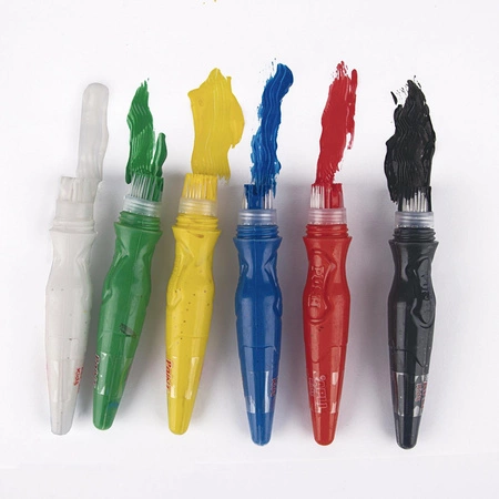 Farby w tubie z pędzelkiem Apli Kids - Kolory podstawowe 6 szt.