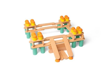 OPPI Kreatywny zestaw konstrukcyjny Stix 108 elementów 2+