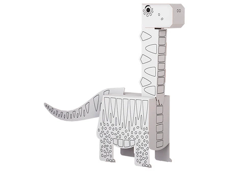 Kolorowanka 3D Cube head Dino - BRONTOZAURUS 3l+ MONUMI