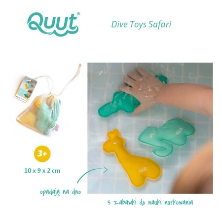 QUUT Zestaw zabawek z obciążeniem do nauki nurkowania Dive Toys Safari