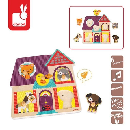 Puzzle muzyczne Moi mali przyjaciele, Janod