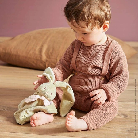 Kaloo Komforter kwadratowy Królik 30 cm szałwiowy kolekcja Lapinoo