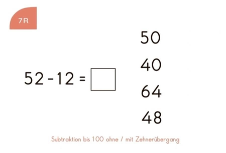 WiemTo Karty Odejmowanie w Zakresie 100