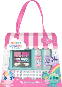 Zestaw do makijażu Sweet Dreams z naklejkami 4 el. KL11659
