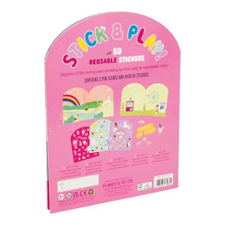 Tęczowe Wróżki Zestaw Naklejek Wielokrotnego Użytku