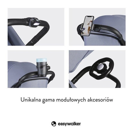 Easywalker Jackey Kompaktowy, samoskładający się wózek spacerowy z torbą transportową Forest Green