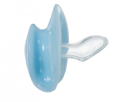 Smoczek ortodontyczny silikonowy świecący Niebieski 6m+ LULABI