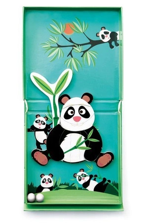Scratch, magnetyczne puzzle Panda i tor kulek gra 2w1
