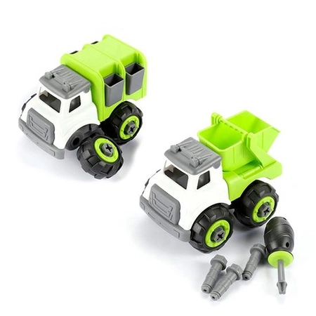 WOOPIE Zestaw Konstrukcyjny Majsterkowicza Montaż Samochodu Ciężarówka Kask Śrubokręt AKC. 3 szt.