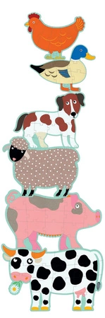 Puzzle kart. gigant "HONORE I PRZYJACIELE" DJ07112