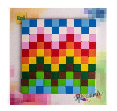 Drewniane klocki 100 szt układanka Pixelino Maxi Erzi 42292