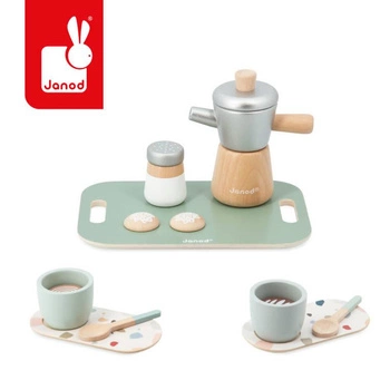 Drewniana kawiarka z akcesoriami Kawa po włosku 2+, Janod