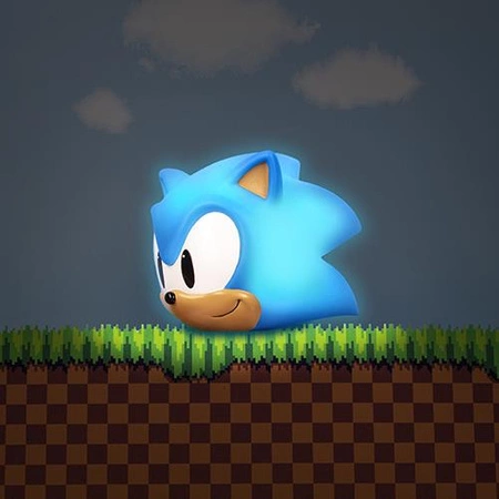 Lampka Sonic The Hedgehog - głowa (wym: 12,5x14,5x13,5 cm)
