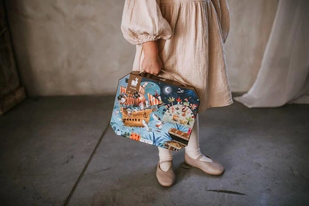 Puzzle w walizce Wyprawa po skarb 36 elementów 4+ Made in France, Janod