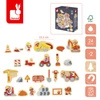 Janod Magnesy drewniane Plac budowy 24 szt. 2+