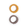 Filibabba Gryzak silikonowy 2szt. Warm Grey + Honey Gold