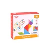 TOOKY TOY Drewniane Puzzle Tangram Układanka