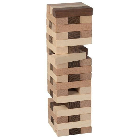 Drewniana jenga Wieża brown 56685-Goki Nature, zręcznościowe gry dla dzieci
