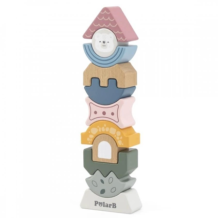 VIGA PolarB Drewniana Układanka Wieża