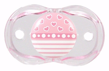 Smoczek uspokajający, Różowe Serduszka, RaZbaby