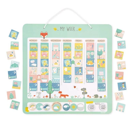 Planer tygodniowy magnetyczny 3+, Janod