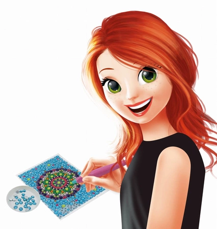 Mozaiki z kryształków - MANDALA DP007