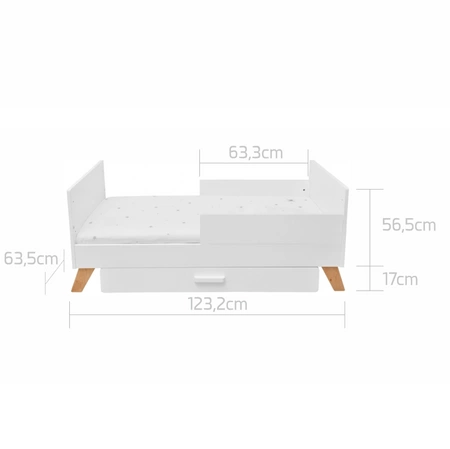 3 Sprouts Skrzynka na Zabawki Składana Large Blue