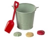 MAILEG Zestaw plażowy z łopatką, wiaderkiem i foremkami. Beach set - Shovel, bucket & shells