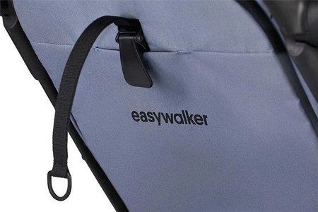 Easywalker Jackey Kompaktowy, samoskładający się wózek spacerowy z torbą transportową Steel Grey