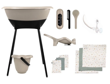 Zestaw kąpielowy 8 elem. LUMA Taupe Black LIMITED