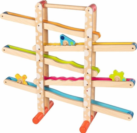Drewniany kulodrom dla dzieci z figurami 53926-Goki, zabawki rozwojowe