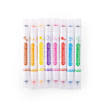 Zest. dwustronnych mazaków ze stempelkami 683602