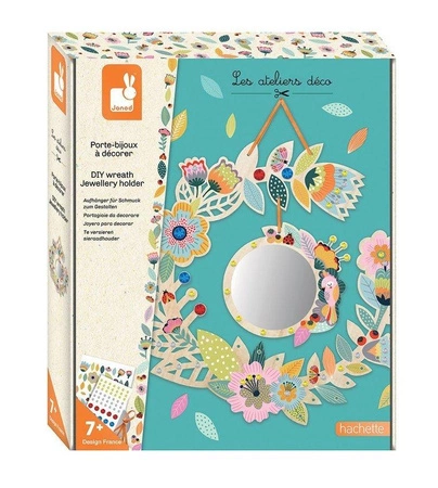 Zestaw kreatywny Wieniec na biżuterię z lusterkiem 7+, Janod