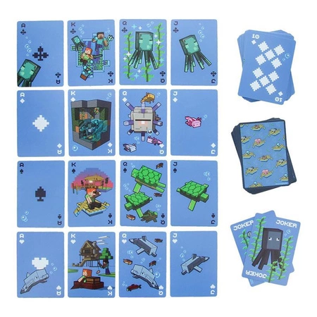 Minecraft Waterproof Playing Cards / Minecraft wodoodporne karty do gry