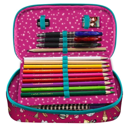 Rozkładany, 4-Częściowy Piórnik z Wyposażeniem - Gorjuss - Fairground - Fireworks