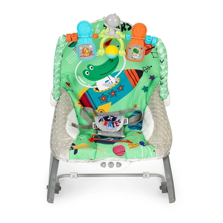 Bujaczek leżaczek 2w1 wibracje dźwięki zabawki regulacja ECOTOYS