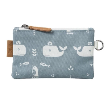 Fresk Portfel Wieloryb niebieski