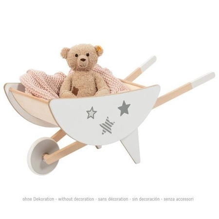 Drewniana taczka na zabawki do pokoju wózek dla lalek Gwiazdki 53796 Goki