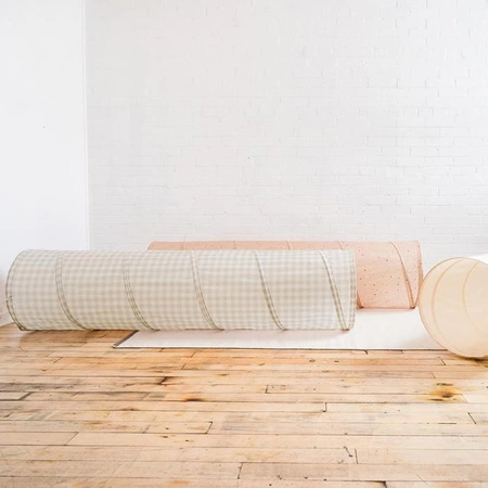 3 Sprouts Tunel do Zabawy Gingham Beige