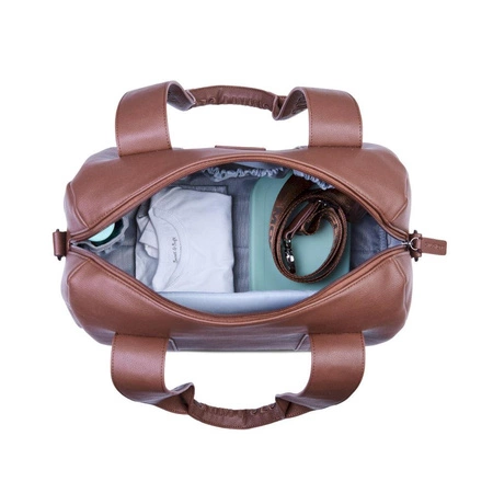 Childhome Torba do wózka Mommy Club Vegan Leather Dark Brown