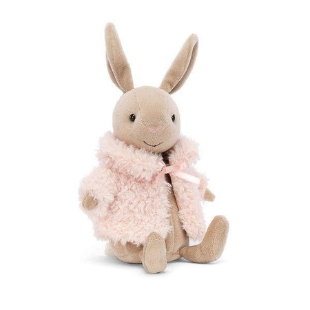 JellyCat - Króliczek w Różowym Kożuszku 17 cm